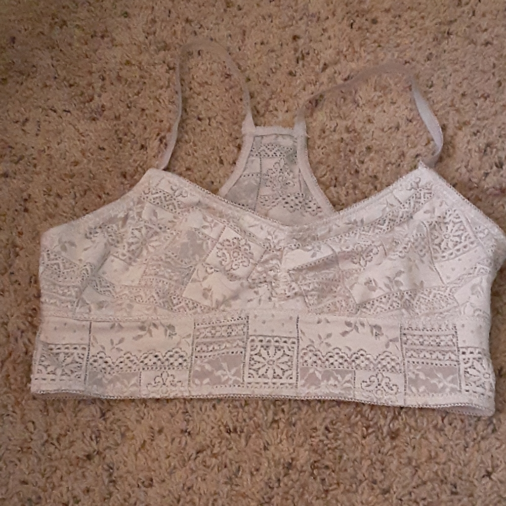 Cream lace Bralette